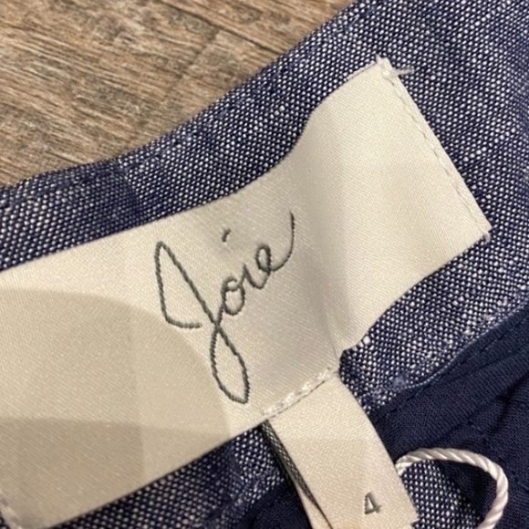 Joie Chambray Linen Wide Leg Pant - Picture 5 of 6